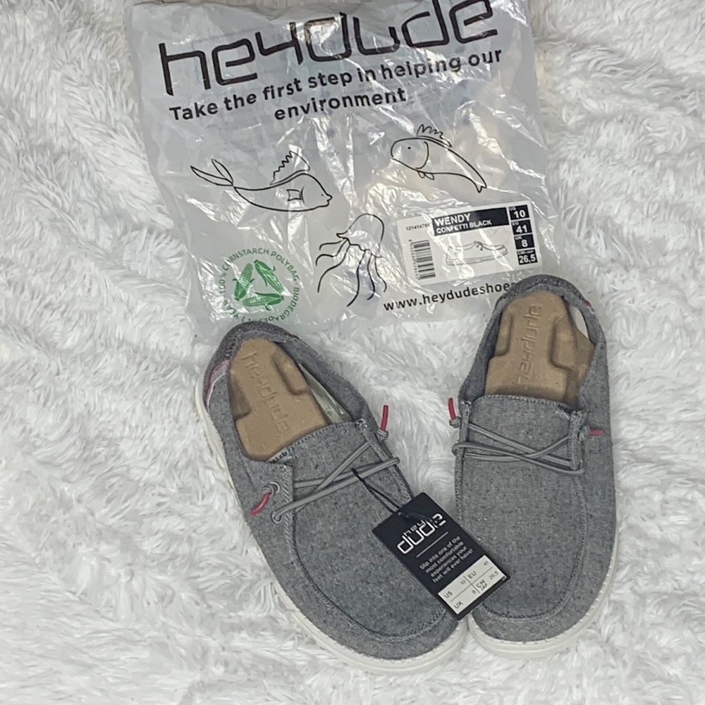 Brand New Hey Dude Wendy Chambray Shoes.